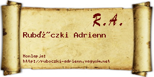 Rubóczki Adrienn névjegykártya